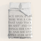 Once upon a time she said fuck this Duvet Cover Gallery Image 6