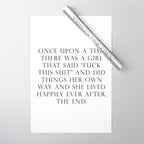 Once upon a time she said fuck this Wrapping Paper Gallery Image 1