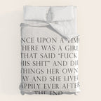 Once upon a time she said fuck this Comforter Gallery Image 6