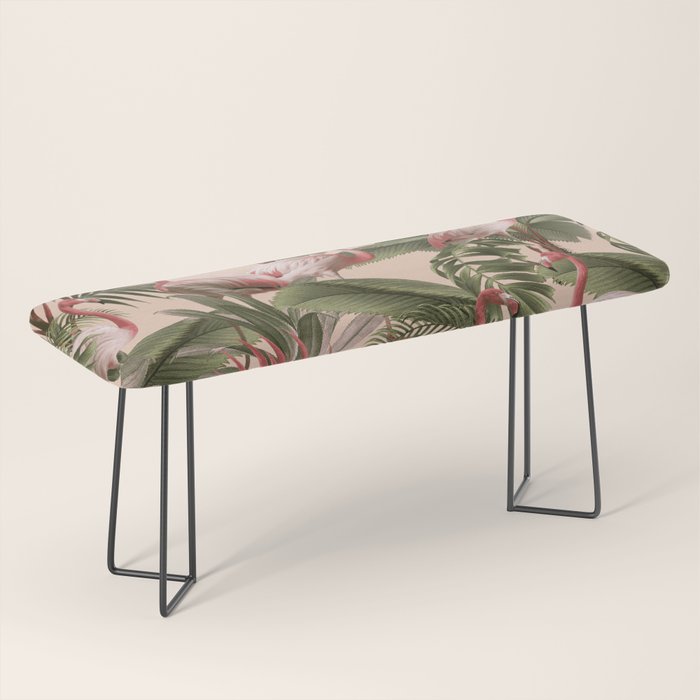 Elegance of Flamingos Bench Gallery Image 1