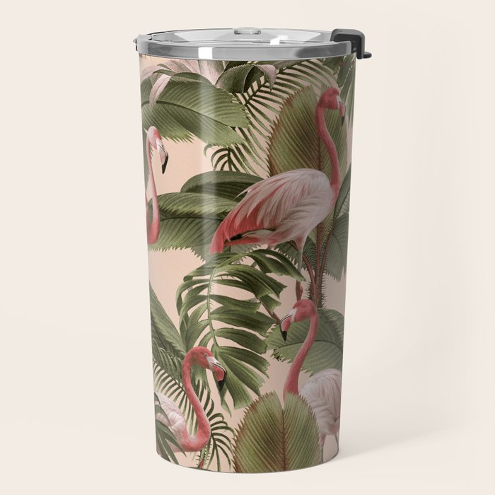 Elegance of Flamingos Travel Mug Gallery Image 2