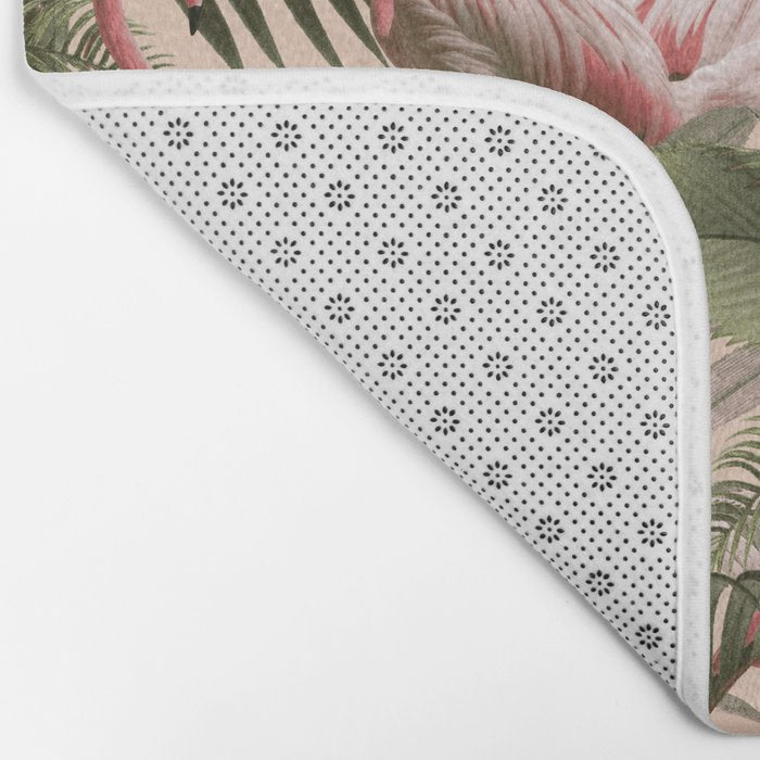 Elegance of Flamingos Bath Mat Gallery Image 2