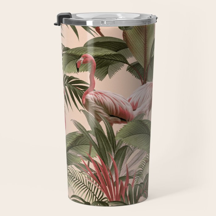 Elegance of Flamingos Travel Mug Gallery Image 3