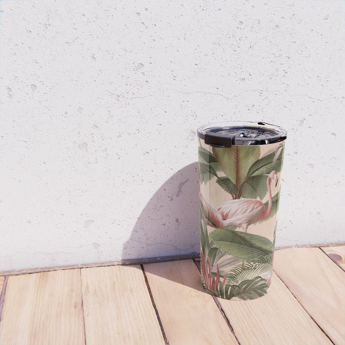 Elegance of Flamingos Travel Mug Gallery Image 4