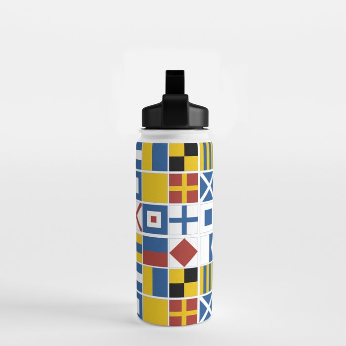 Nautical Flags Water Bottle Gallery Image 2