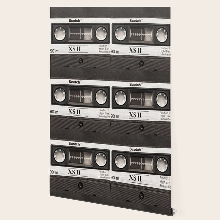 Cassette Tape Black And White #decor #society6 #buyart Wallpaper Gallery Image 2