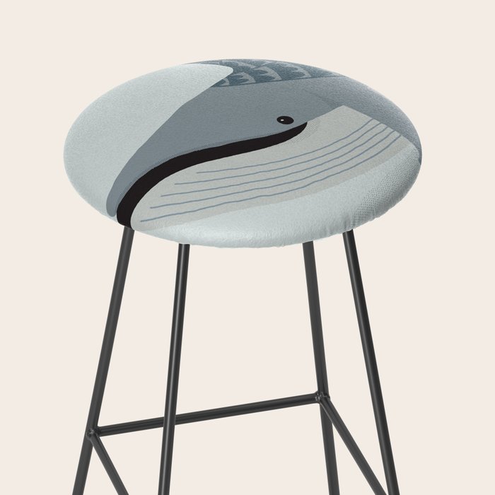 Whimsical Blue Whale Stool Gallery Image 2