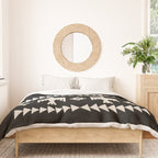 Southwestern Eagle and Arrow Pattern 121 Black and Linen White Duvet Cover Gallery Image 3