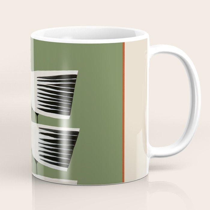 Striped Bird Trio Coffee Mug Gallery Image 1