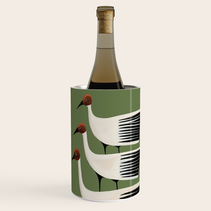 Striped Bird Trio Wine Chiller Gallery Image 1
