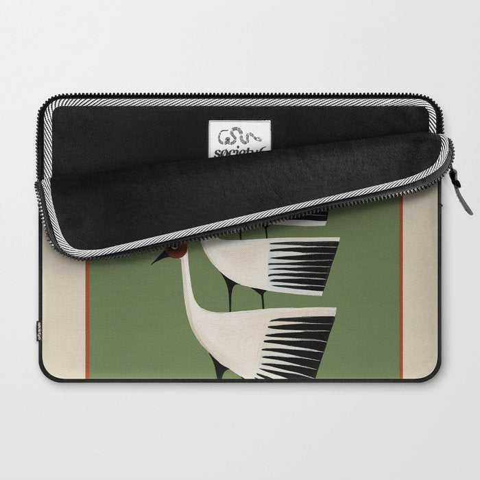 Striped Bird Trio Laptop Sleeve Gallery Image 2