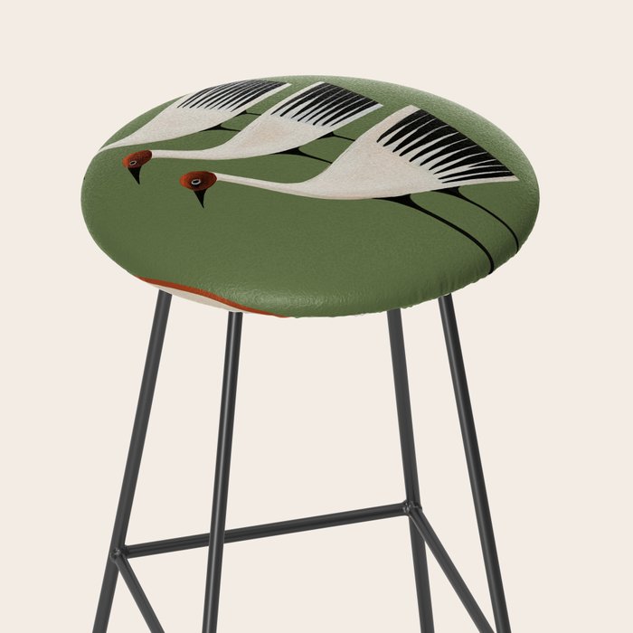 Striped Bird Trio Stool Gallery Image 2