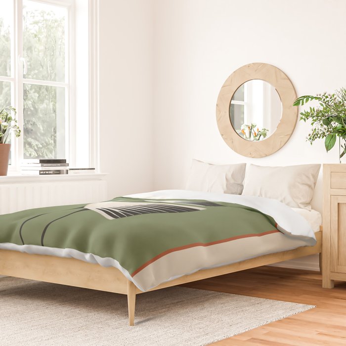 Striped Bird Trio Duvet Cover Gallery Image 2