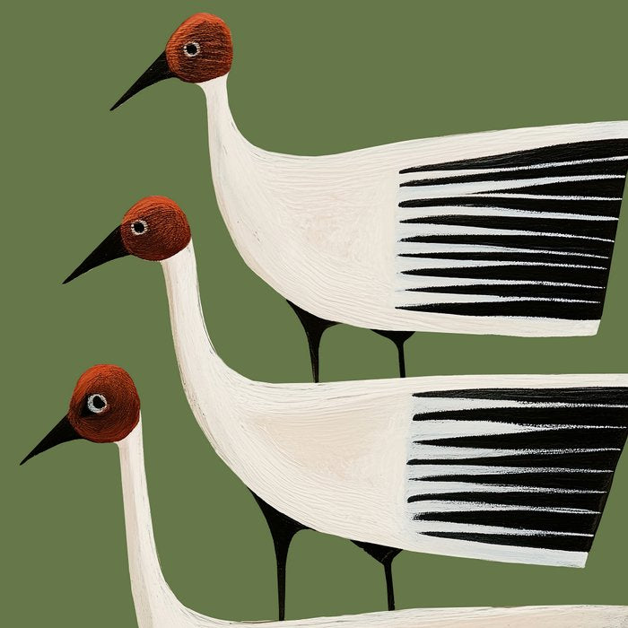 Striped Bird Trio Coffee Mug Gallery Image 2
