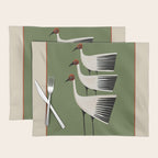Striped Bird Trio Placemat Gallery Image 1
