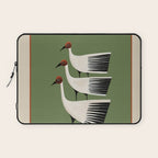Striped Bird Trio Laptop Sleeve Gallery Image 1