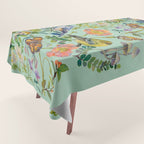 Flower Birds Garden Tablecloth Gallery Image 1