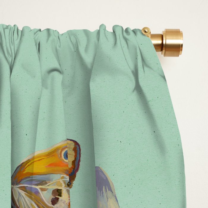 Flower Birds Garden Window Curtain Gallery Image 2