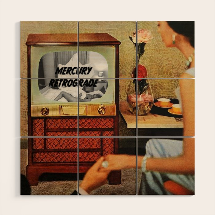 Spooky Mercury Retrograde Wood Wall Art Gallery Image 1