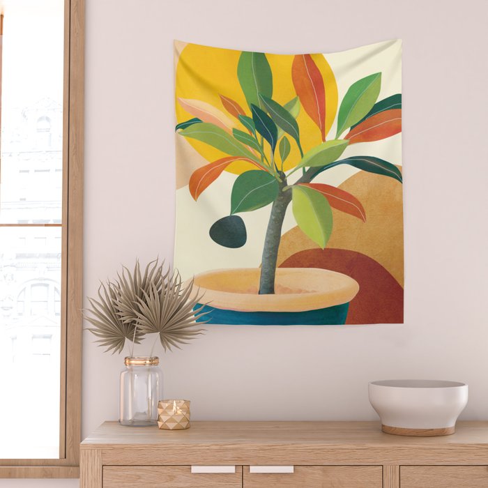 Colorful Branching Out 35 Wall Tapestry Gallery Image 2