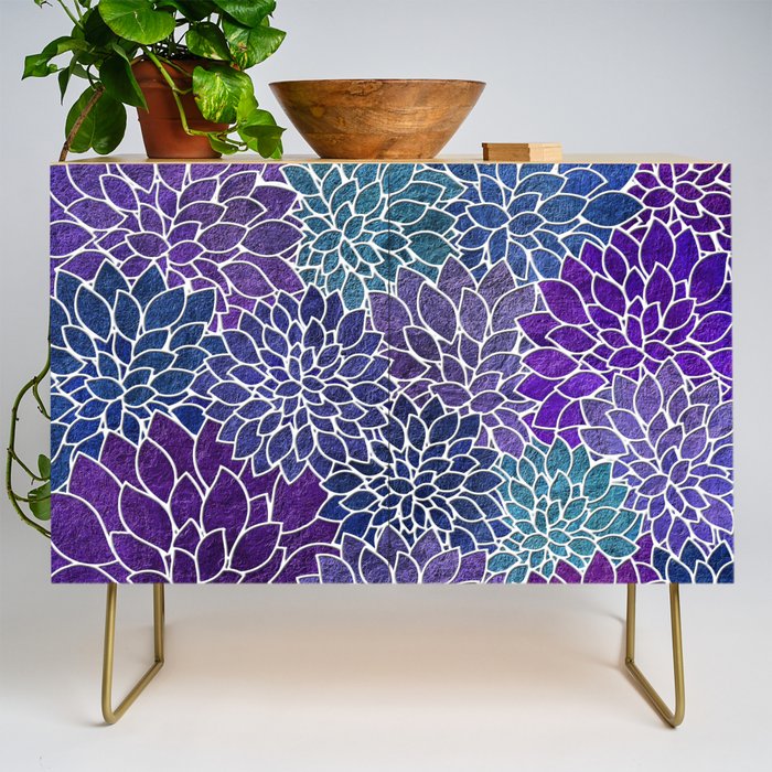 Floral Abstract 22 Credenza Gallery Image 1