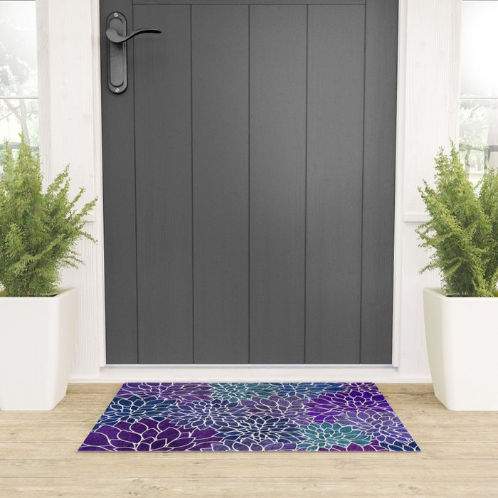 Floral Abstract 22 Welcome Mat Gallery Image 3