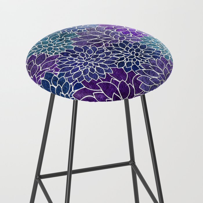 Floral Abstract 22 Stool Gallery Image 2