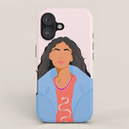 Girl With Snake T-Shirt iPhone Case Gallery Image 1