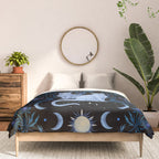 Blue Thistle & Cat Comforter Gallery Image 3