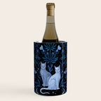 Blue Thistle & Cat Wine Chiller Gallery Image 1