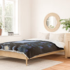 Blue Thistle & Cat Duvet Cover Gallery Image 2