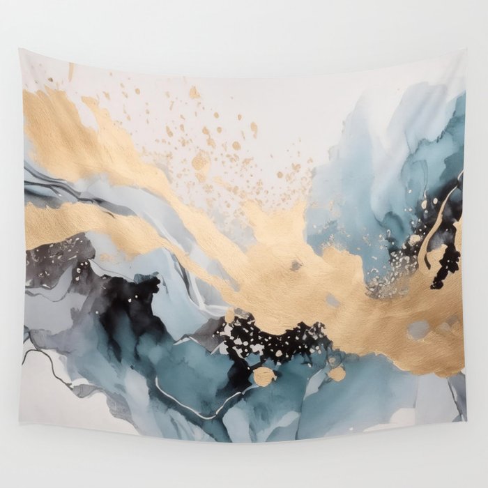 Splash of gold Wall Tapestry Gallery Image 1