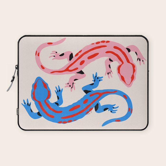 Colorful salamanders Laptop Sleeve Gallery Image 1