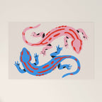 Colorful salamanders Welcome Mat Gallery Image 1