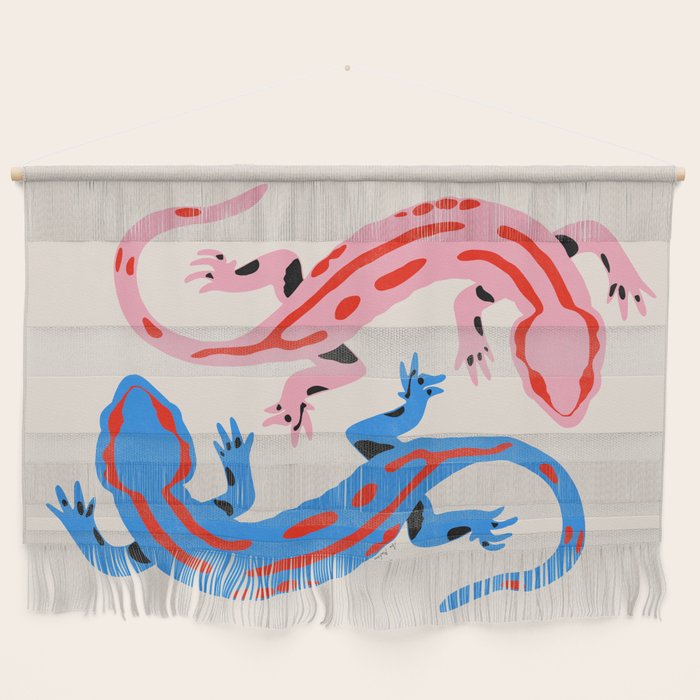 Colorful salamanders Wall Hanging Gallery Image 1