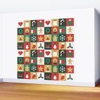 Christmas mosaic geometric pattern Wall Mural Gallery Image 2