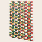 Christmas mosaic geometric pattern Wallpaper Gallery Image 2