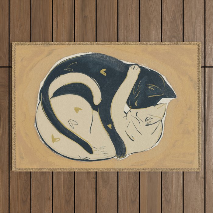 Cats In Love 2 Outdoor Rug Gallery Image 1