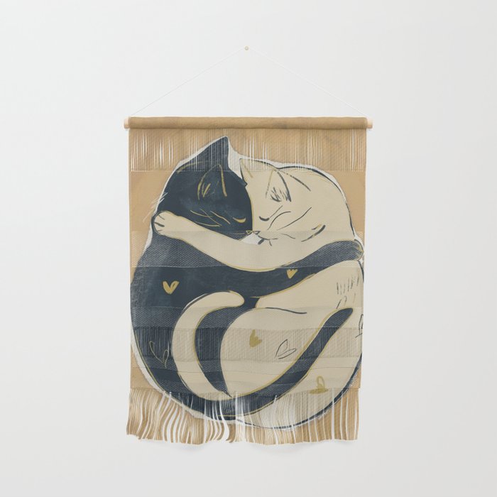 Cats In Love 2 Wall Hanging Gallery Image 1