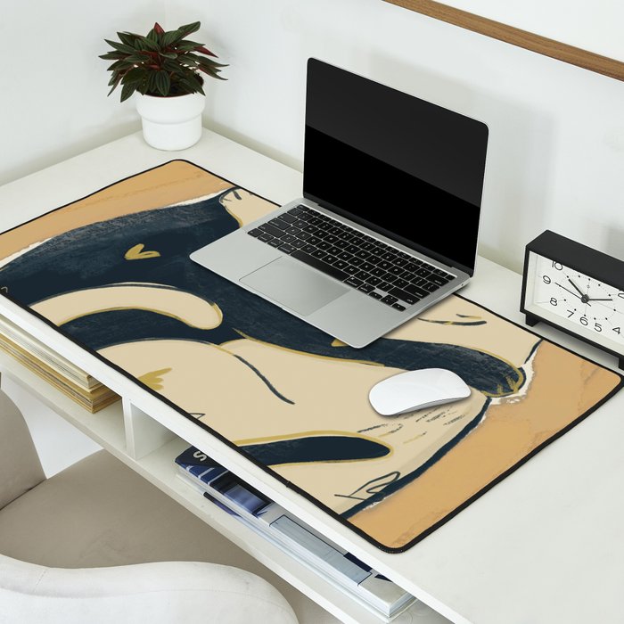 Cats In Love 2 Desk Mat Gallery Image 2