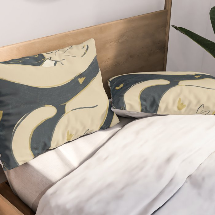 Cats In Love 2 Pillow Sham Gallery Image 2