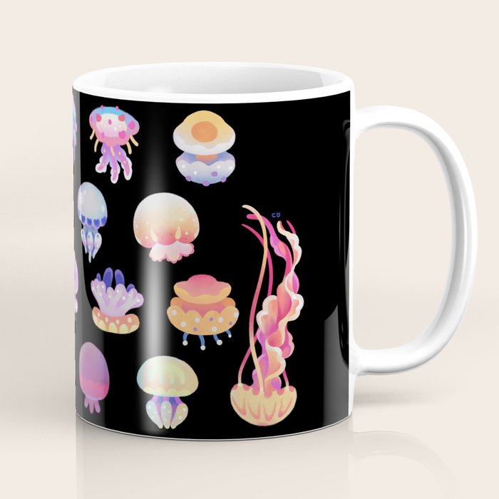 Jellyfish Day - dark Coffee Mug Gallery Image 1
