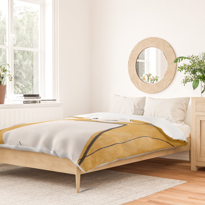 Abstract Line Art Nude Duvet Cover Gallery Image 2