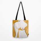 Abstract Line Art Nude Tote Bag Gallery Image 2