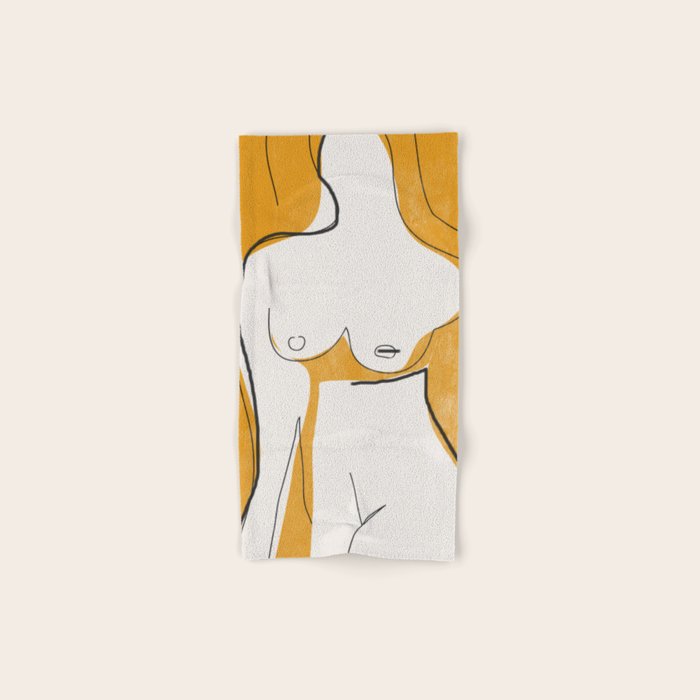 Abstract Line Art Nude Towels Gallery Image 1