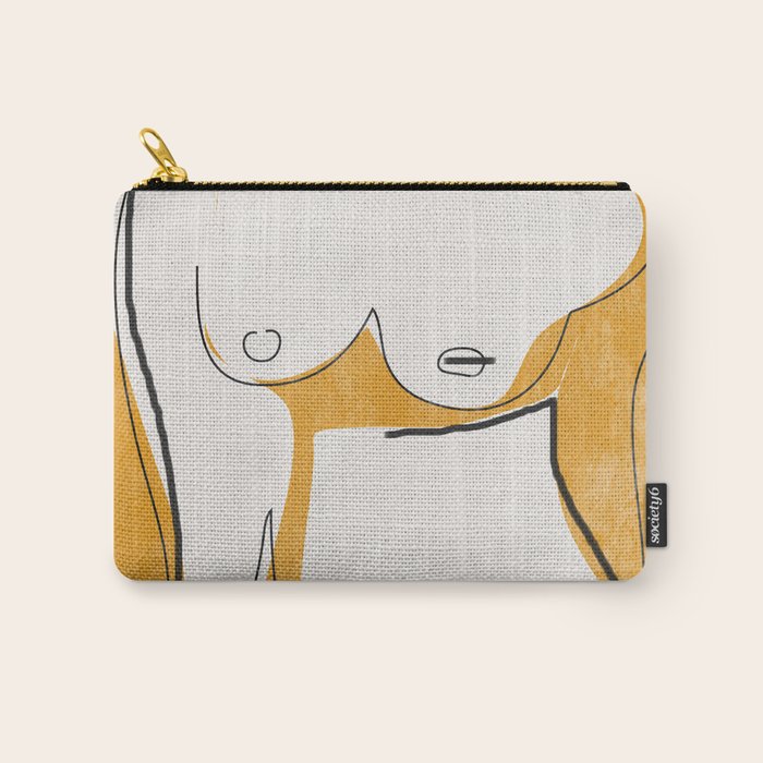 Abstract Line Art Nude Carry All Pouch Gallery Image 1