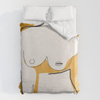 Abstract Line Art Nude Duvet Cover Gallery Image 6