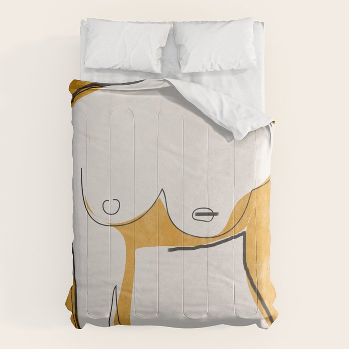 Abstract Line Art Nude Comforter Gallery Image 6