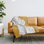 Abstract Line Art Nude Throw Blanket Gallery Image 1