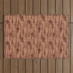 Subtle Sasquatch - Rust Outdoor Rug Gallery Image 1